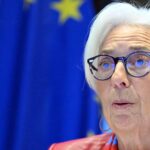 ECB President Christine Lagarde speaks after rate decision