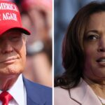 Harris leads Trump in three major election battlegrounds, poll finds